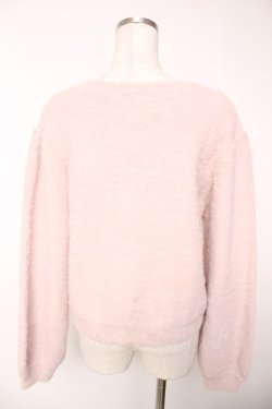 画像2: axes femme / リボン付フェザーニットカーディガン F ピンク Y-25-12-22-089-AX-TO-SZ-ZY