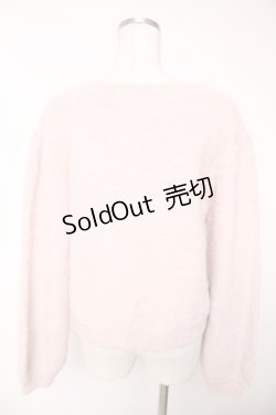 画像2: axes femme / リボン付フェザーニットカーディガン F ピンク Y-25-12-22-089-AX-TO-SZ-ZS