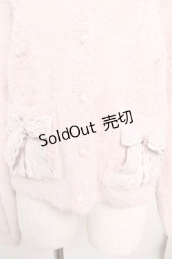 画像3: axes femme / リボン付フェザーニットカーディガン F ピンク Y-25-12-22-089-AX-TO-SZ-ZS