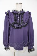 NOEMIE / ゴシックチョーカーバックルレースアップブラウス M 紫 Y-25-12-22-092-LO-BL-SZ-ZY