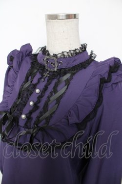 画像3: NOEMIE / ゴシックチョーカーバックルレースアップブラウス M 紫 Y-25-12-22-092-LO-BL-SZ-ZY