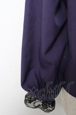画像4: NOEMIE / ゴシックチョーカーバックルレースアップブラウス M 紫 Y-25-12-22-092-LO-BL-SZ-ZY