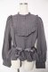 画像1: FLC / 皆方由衣コラボペプラムブラウス M 中灰 Y-25-12-22-093-LO-BL-SZ-ZY (1)
