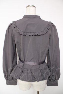 画像2: FLC / 皆方由衣コラボペプラムブラウス M 中灰 Y-25-12-22-093-LO-BL-SZ-ZY