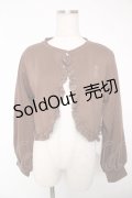 m petit by misako / MSKバラBフリルボレロ M 中茶 Y-25-12-22-094-LO-TO-SZ-ZT542
