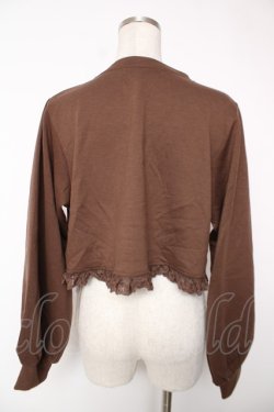 画像2: m petit by misako / MSKバラBフリルボレロ M 中茶 Y-25-12-22-094-LO-TO-SZ-ZY