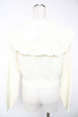 画像2: LIZ LISA / ヨークフリルカーディガン 0 オフ白 Y-25-12-22-096-LO-TO-SZ-ZY