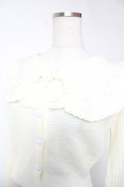 画像3: LIZ LISA / ヨークフリルカーディガン 0 オフ白 Y-25-12-22-096-LO-TO-SZ-ZY