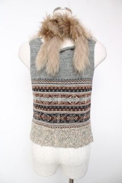 画像2: Jane Marple Dans Le Salon / ニットベスト M グレー Y-25-12-22-097-JM-TO-SZ-ZY