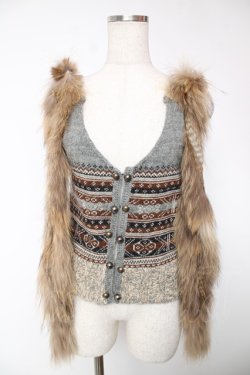 画像3: Jane Marple Dans Le Salon / ニットベスト M グレー Y-25-12-22-097-JM-TO-SZ-ZY