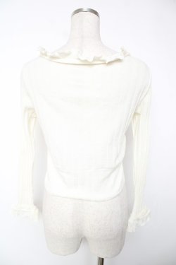 画像2: MILK / リブカーディガン  アイボリー Y-25-12-22-098-ML-TO-SZ-ZY