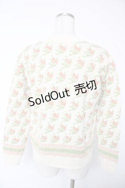画像2: Jane Marple Dans Le Salon / Flower Branches セーター M アイボリー Y-25-12-22-099-JM-TO-SZ-ZY