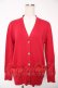 画像1: Jane Marple Dans Le Salon / コットンカシミアカーディガン M 赤 Y-25-12-22-102-JM-TO-SZ-ZY (1)