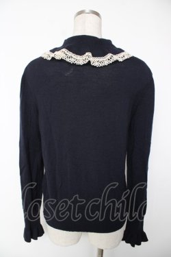 画像2: Jane Marple / フリルカラータートルセーター M ネイビー Y-25-12-22-103-JM-TO-SZ-ZY