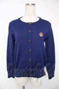 Jane Marple / クラウンエンブロイダリーのカーディガン（2017年） M ネイビー Y-25-12-22-105-JM-TO-SZ-ZY