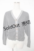 Jane Marple Dans Le Salon / バックリボンカーディガン M グレー Y-25-12-22-108-JM-TO-SZ-ZI