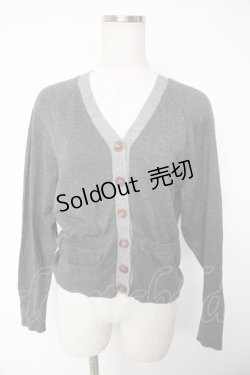 画像1: Jane Marple Dans Le Salon / バックリボンカーディガン M グレー Y-25-12-22-108-JM-TO-SZ-ZI