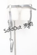 LISTEN FLAVOR / レッグガーター付2wayハーネスチェーンベルト  黒 Y-25-12-22-016-PU-ZA-SZ-ZY