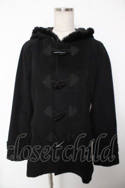 画像1: ALGONQUINS / フーディーダッフルコート F 黒 Y-25-12-22-119-AL-CO-SZ-ZY