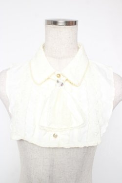 画像1: axes femme / ジャボ付ブラウス付け襟  キナリ Y-25-12-22-017-AX-ZA-SZ-ZY