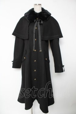 画像1: axes femme / ケープセットバッスルコート L 黒 Y-25-12-22-122-AX-CO-SZ-ZY