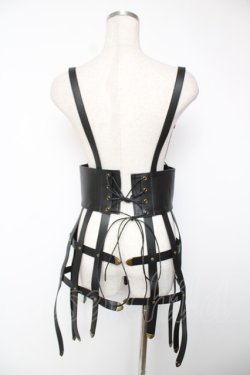 画像2: ATELIER PIERROT / Baroque Cage Corset Harness  ブラック Y-25-12-22-123-EL-TO-SZ-ZY