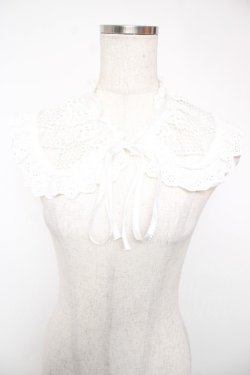 画像1: axes femme / モチーフレース使い付け襟 F 白 Y-25-12-22-018-AX-ZA-SZ-ZY