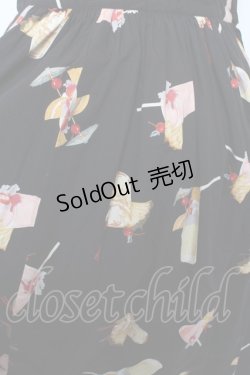 画像3: PINK HOUSE / カクテル柄サロペットスカート F 黒 Y-25-12-22-126-LO-OP-SZ-ZY