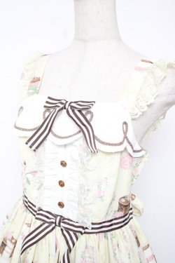 画像3: Angelic Pretty / Chocolate Teatimeジャンパースカート  イエロー Y-25-12-22-127-AP-OP-SZ-ZY