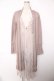 画像1: axes femme / ジレ重ね着風ロングカーデ M 淡ピンク Y-25-12-22-132-AX-OP-SZ-ZY (1)