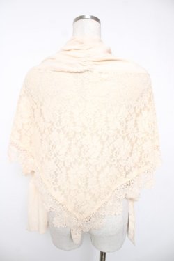 画像2: axes femme kawaii / シャルロットショール F 生成り Y-25-12-22-019-AX-ZA-SZ-ZY