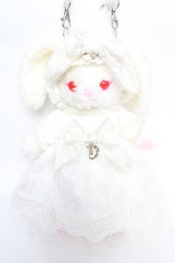 画像1: BABY, THE STARS SHINE BRIGHT / Mariee de Kumya〜Mille tendresses〜うさくみゃちゃんポシェット  ホワイト Y-25-12-22-021-BA-BG-SZ-ZY