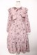 画像1: axes femme POETIQUE / トワルドジュイ風花柄ワンピース M ピンク Y-25-12-22-149-AX-OP-SZ-ZY (1)