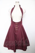 Amavel / アンティークバックルホルターリボンジャンパースカート M ワイン Y-25-12-22-155-CA-OP-SZ-ZY