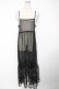 画像1: Candy Stripper / MESH CAMISOLE ワンピース 2 黒 Y-25-12-22-156-PU-OP-SZ-ZY (1)