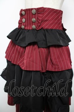 画像3: Chalmiere / ストライプフリルスカート M ワイン Y-25-12-22-163-LO-SK-SZ-ZY