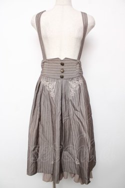 画像1: axes femme / サス付ハイウエストスカート F ベージュ Y-25-12-22-166-AX-SK-SZ-ZY