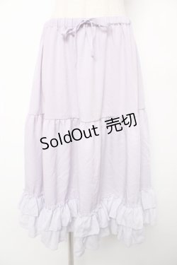 画像1: axes femme Kawaii / ミディフリルペチスカート M ラベンダー Y-25-12-22-167-AX-SK-SZ-ZY