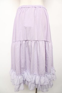 画像2: axes femme kawaii / ミディフリルペチスカート M ラベンダー Y-25-12-22-167-AX-SK-SZ-ZY