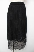 axes femme / リバーシブルレーススカート M 黒 Y-25-12-22-169-AX-SK-SZ-ZY