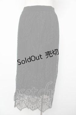 画像2: axes femme / リバーシブルレーススカート M 黒 Y-25-12-22-169-AX-SK-SZ-ZS