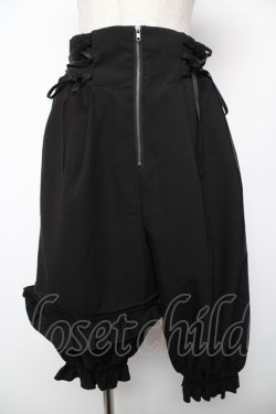 画像1: NIBBLE POISON / バルーンアシメフリルパンツ M 黒 Y-25-12-22-178-PU-PA-SZ-ZY