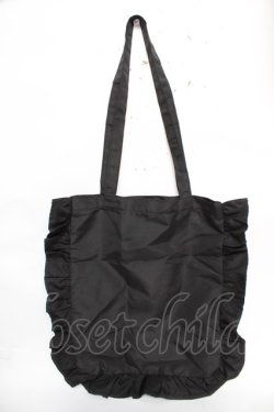 画像2: BABY, THE STARS SHINE BRIGHT / ブラックフリルトートバッグ  黒 Y-25-12-22-023-BA-BG-SZ-ZY