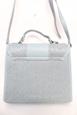 画像2: axes femme POETIQUE / チャイナ釦デザインバッグ  サックス Y-25-12-22-024-AX-BG-SZ-ZY