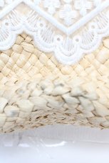 画像3: axes femme / レース×リボンかごバッグ  赤 Y-25-12-22-026-AX-BG-SZ-ZTK021 (3)