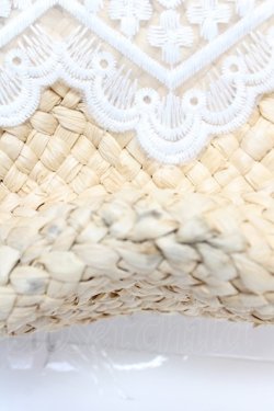 画像3: axes femme / レース×リボンかごバッグ  赤 Y-25-12-22-026-AX-BG-SZ-ZY