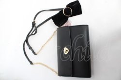 画像3: m petit by misako / リボン付きポシェット  黒 Y-25-12-22-034-LO-BG-SZ-ZY