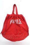 PINK HOUSE / デニム巾着トートバッグ  赤 Y-25-12-22-036-LO-BG-SZ-ZY