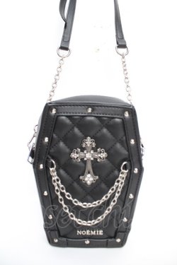 画像1: NOEMIE / 棺桶キルティングショルダーバッグ  黒 Y-25-12-22-039-LO-BG-SZ-ZY