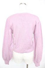 画像2: axes femme POETIQUE / レース×リボンニットカーディガン M ラベンダー Y-25-12-23-038-AX-TO-SZ-ZI (2)